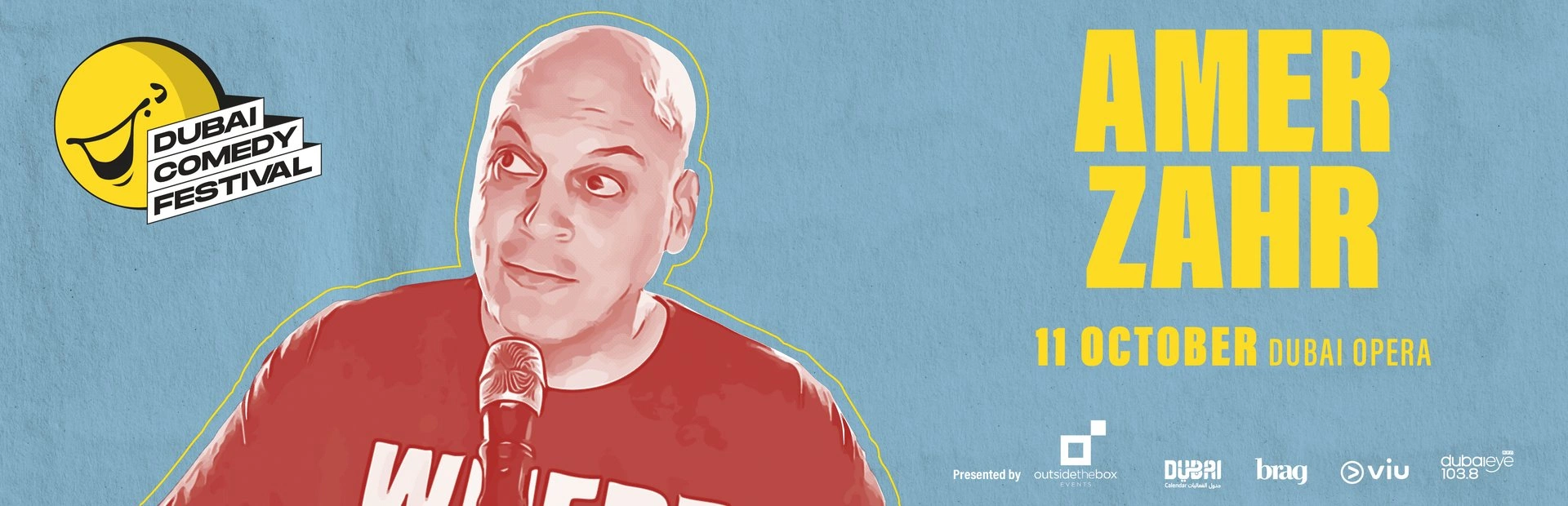 Amer Zahr Live at Dubai Comedy Festival — banner